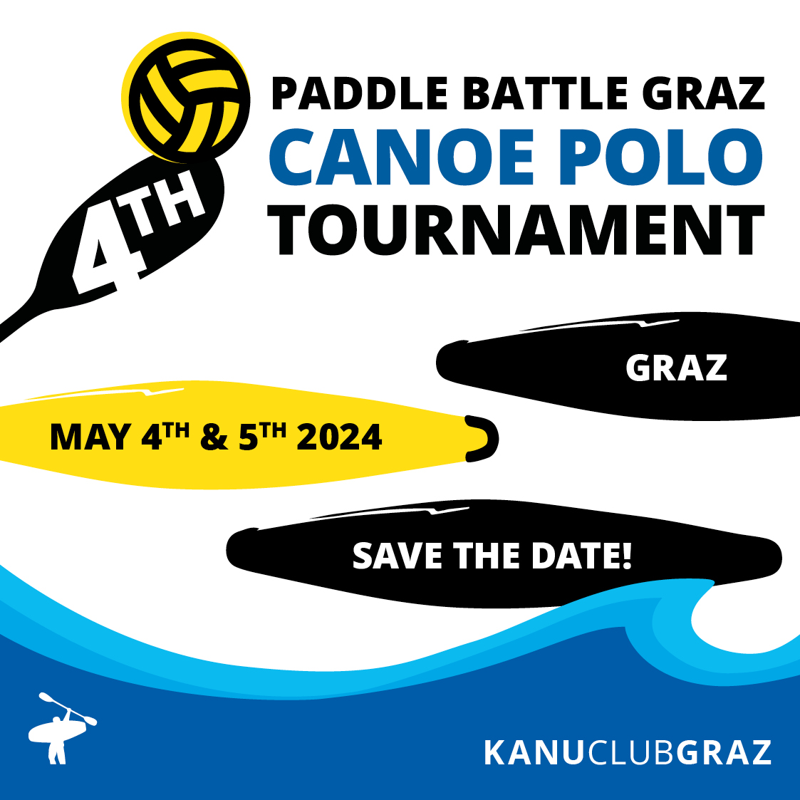 flyer 4th canoe polo tournament graz 2024